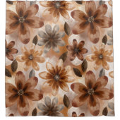 Tie Dye Autumn Floral Douchegordijn (Voorkant)