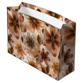 Tie Dye Autumn Floral Groot Cadeauzakje (Achterkant Gekanteld)