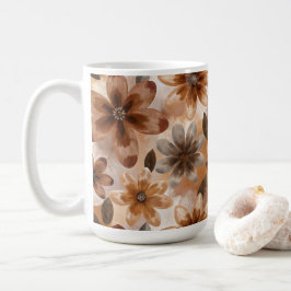 Tie Dye Autumn Floral Koffiemok