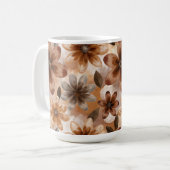 Tie Dye Autumn Floral Koffiemok (Voorkant links)