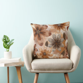 Tie Dye Autumn Floral Kussen