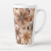 Tie Dye Autumn Floral Latte Mok (Rechts)