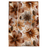 Tie Dye Autumn Floral Medium Cadeauzakje (Achterkant)