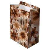 Tie Dye Autumn Floral Medium Cadeauzakje (Achterkant Gekanteld)