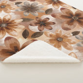 Tie Dye Autumn Floral Sherpa Deken (3/4)