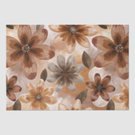 Tie Dye Autumn Floral Tissuepapier