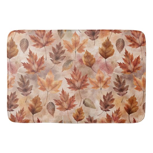 Tie Dye Autumn Leaves Badmat (Voorkant)