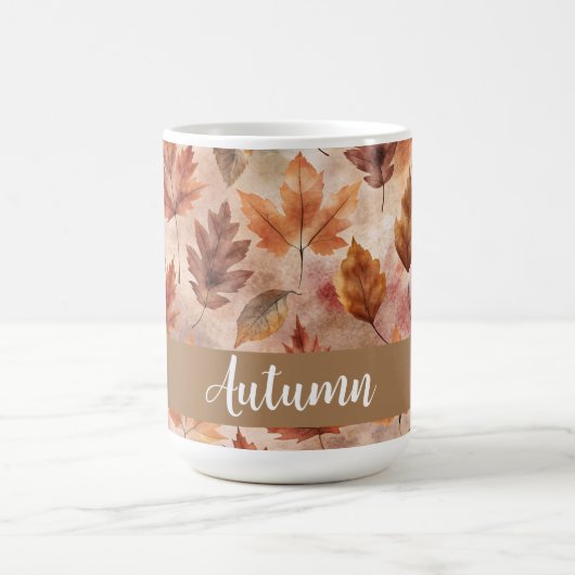 Tie Dye Autumn Leaves Koffiemok (Center)