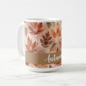 Tie Dye Autumn Leaves Koffiemok (Voorkant links)