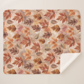 Tie Dye Autumn Leaves Sherpa Deken (Voorkant (horizontaal))