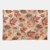 Tie Dye Autumn Leaves Theedoek (Horizontaal)