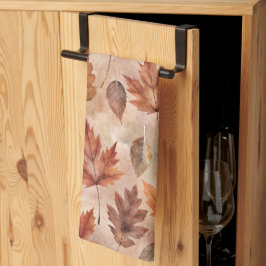 Tie Dye Autumn Leaves Theedoek