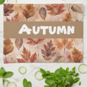 Tie Dye Autumn Leaves Theedoek (Gevouwen)