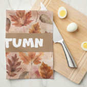 Tie Dye Autumn Leaves Theedoek (Quarter Fold)