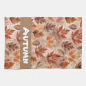 Tie Dye Autumn Leaves Theedoek (Horizontaal)