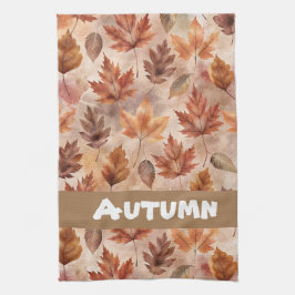 Tie Dye Autumn Leaves Theedoek