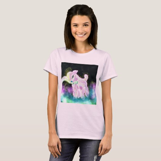 Tie Dye Baby Space Goat T-Shirt (Voorkant volledig)