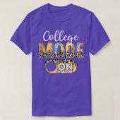 Tie Dye Back To School College Mode On Leopard T-shirt (Design voorkant)