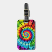Tie Dye Bagagelabel (Voorkant verticaal)