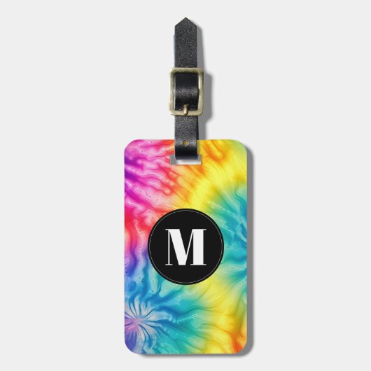 Tie Dye Bagagetail Bagagelabel (Voorkant verticaal)