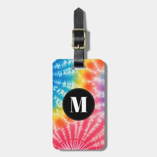 Tie Dye Bagagetail Bagagelabel (Voorkant verticaal)