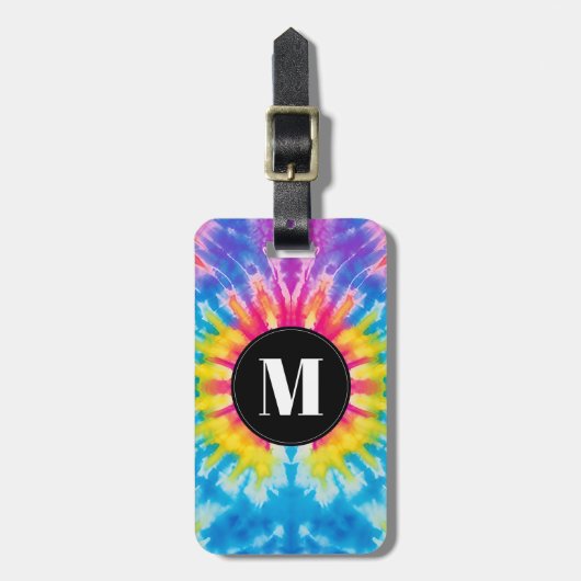 Tie Dye Bagagetail Bagagelabel (Voorkant verticaal)