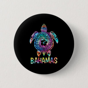 Tie Dye Bahamas-caribische Zeeschildpad Overeenkom Ronde Button 5,7 Cm