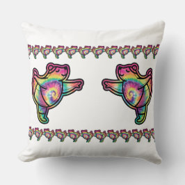 Tie Dye Ballerina Beer: sierlijk en kleurrijk Kussen