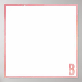 Tie Dye bas mitzva placemat Poster