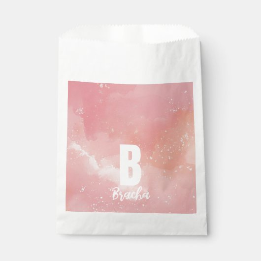 Tie dye bas mitzva verjaardag bedankzakje (Voorkant)