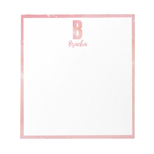 Tie dye bas mitzva verjaardag notitieblok (Voorkant)