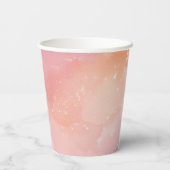 Tie dye bas mitzva verjaardag papieren bekers (Achterkant)