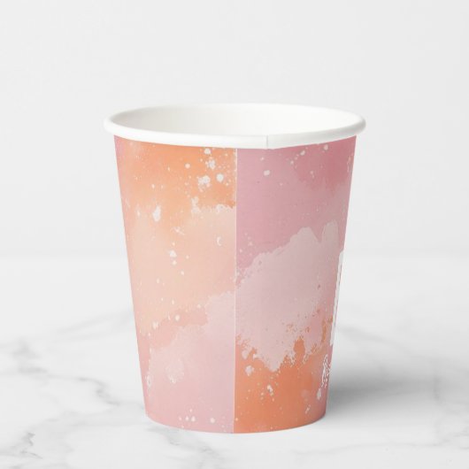 Tie dye bas mitzva verjaardag papieren bekers (Rechts)