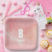 Tie dye bas mitzva verjaardag papieren bordje (Feest)