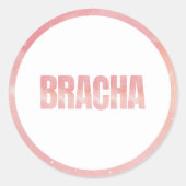 Tie dye bas mitzva verjaardag ronde sticker (Voorkant)