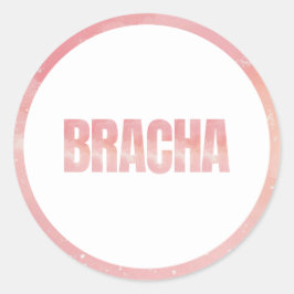 Tie dye bas mitzva verjaardag ronde sticker