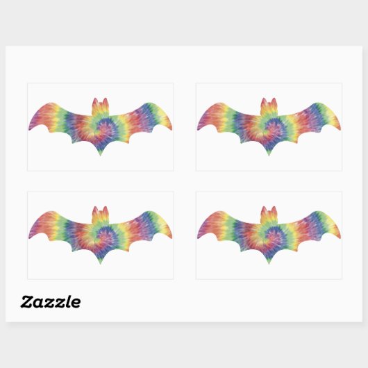 Tie Dye Bat Sticker (Vel)