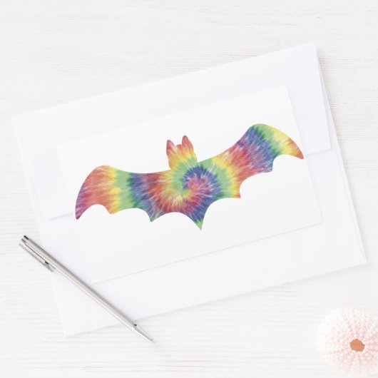 Tie Dye Bat Sticker (Envelop)