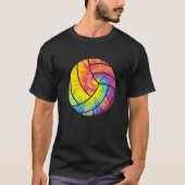 Tie Dye Beach Volleyball Retro Setters Co T-shirt (Voorkant)