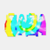 Tie Dye Bedankdoosjes (Uitgevouwen)