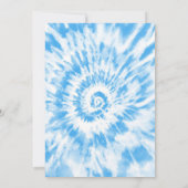Tie Dye bedankkaart Blauw Kaart (Achterkant)
