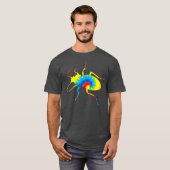 Tie Dye Beetle Rainbow Print Ladybug Hippie Gift T-shirt (Voorkant volledig)