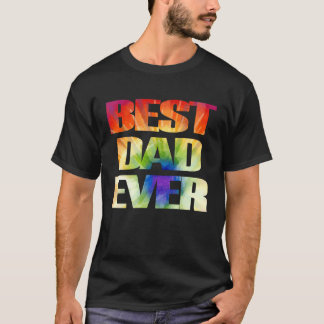 Tie Dye Beste vader ooit kostuum voor papa Ti T-shirt