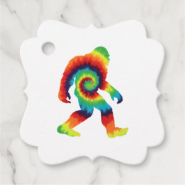 Tie Dye Bigfoot Bedankjes Labels