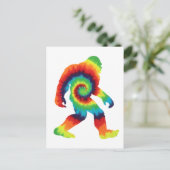 Tie Dye Bigfoot Briefkaart (Staand voorkant)