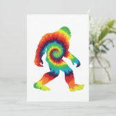 Tie Dye Bigfoot Kaart (Staand voorkant)