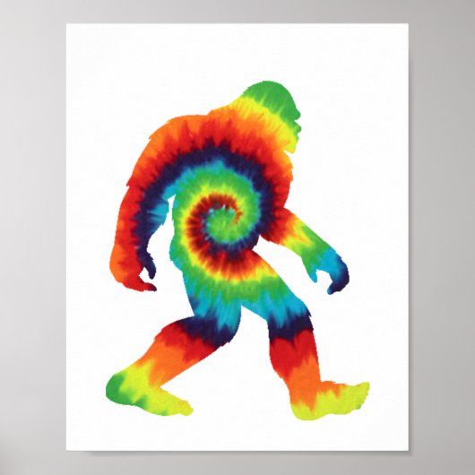 Tie Dye Bigfoot Poster (Voorkant)