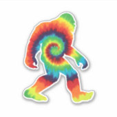 Tie Dye Bigfoot Sticker (Voorkant)