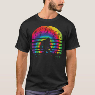 Tie Dye Bigfoot Ufo-ontvoering T-shirt