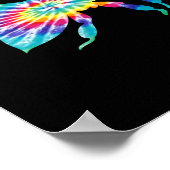 Tie Dye Bijenimker Honingbijen Poster (Hoek)